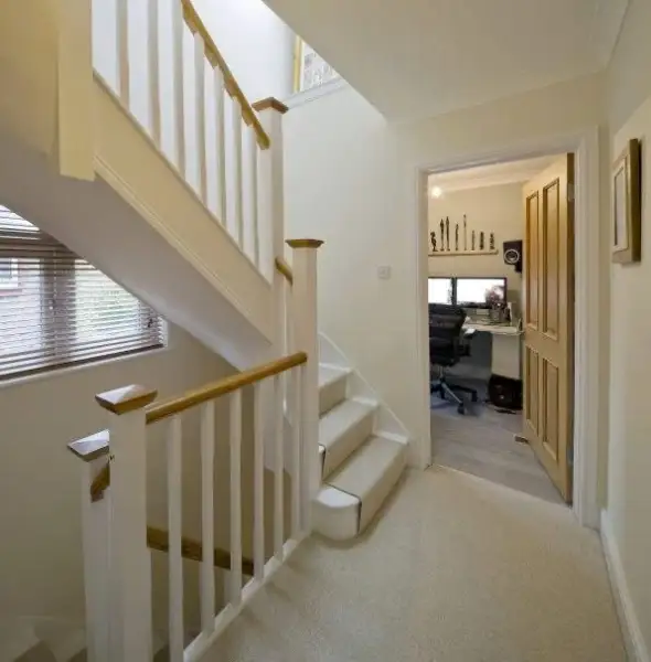 staircase fitted without moving the front bedroom wall: Swipe To View More Images