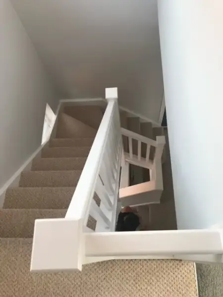 winding staircase viewed from the loft landing: Swipe To View More Images