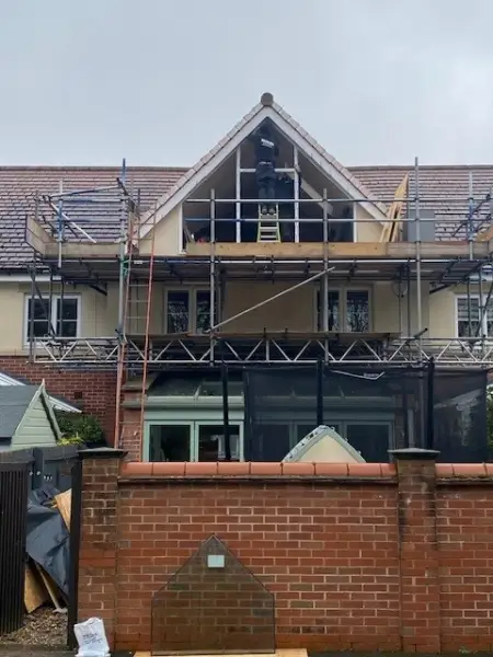 Rear gable under constuction: Swipe To View More Images